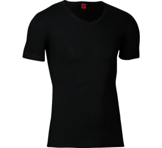 JBS Black or White V-hals herreT-shirt - Sort str. Medium