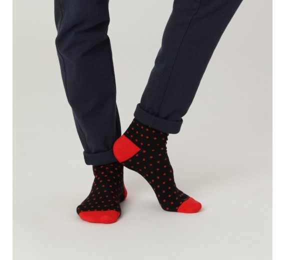 CPH Socks Comp.- Herrestrømper - Prikkede Rød