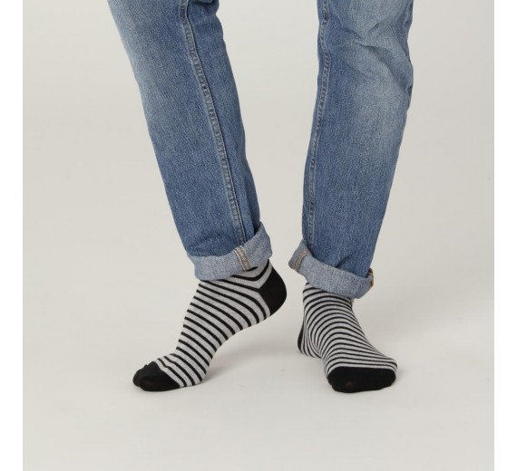 CPH Socks Comp.- Herrestrømper - Stribede Grå