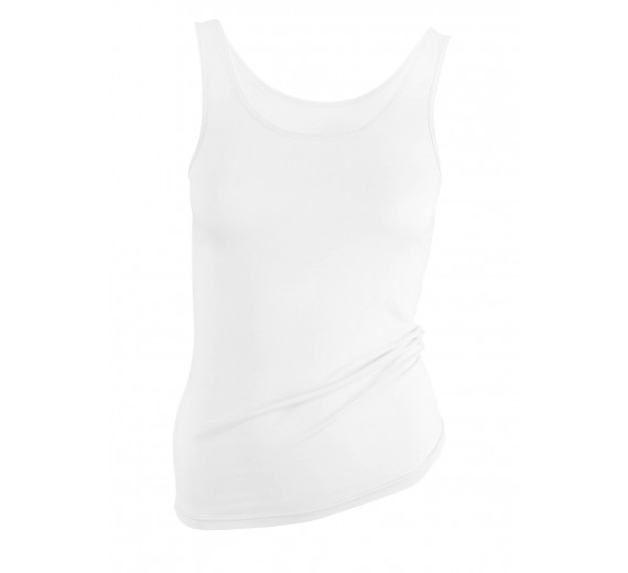 2-pak bambus tank toppe til damer, hvid, str. XL