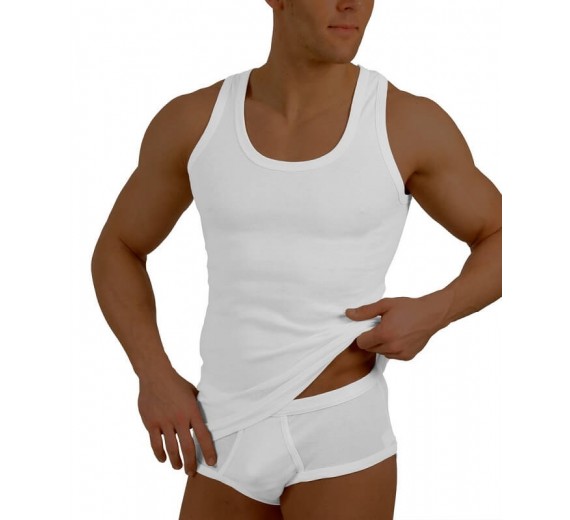 2-pak Vincent Creation Tanktops Til Mænd - Hvid Str. XL