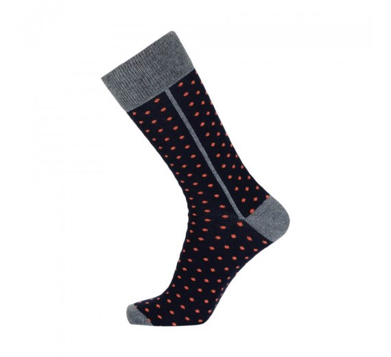 JBS sokker, sorte med røde prikker - Str. 40-47