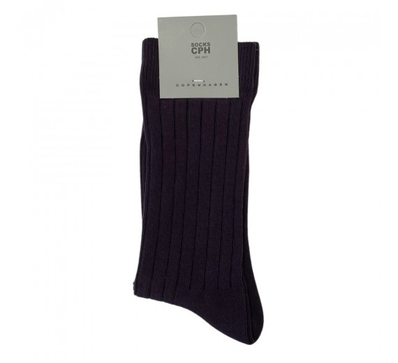 Socks CPH herrestrømper i kæmmet bomuld, sort, str. 40-44