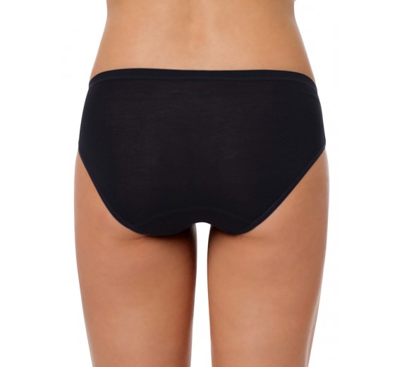 Sorte bambus trusser briefs til damer, str. XL