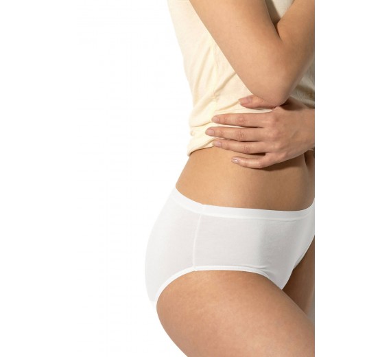 3-pak bambus briefs til damer, hvid, str. medium 3-pak bambus briefs til damer, hvid, str. medium