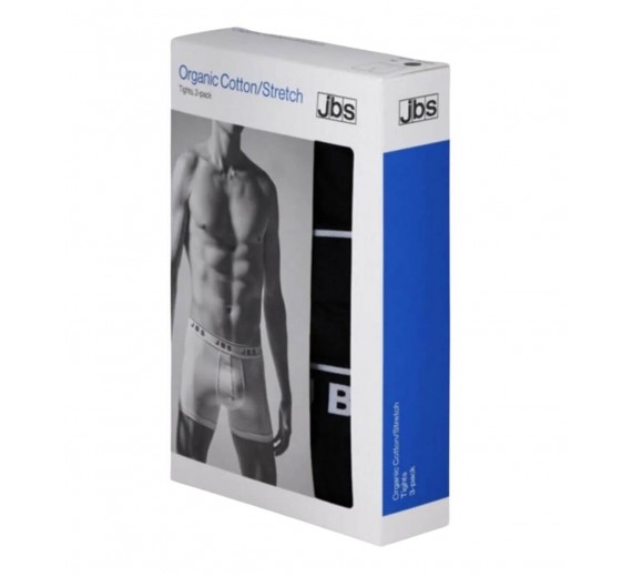 3-Pak JBS boxershorts, sort, grå og hvid, str. large