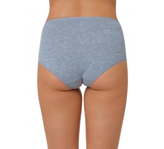 3-Pak Maxi Brief Trusser, Grå Melange, Str. Large