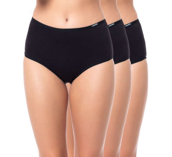 3-Pak Maxi Brief Trusser, Sort, Str. Small 3-Pak Maxi Brief Trusser, Sort, Str. Small