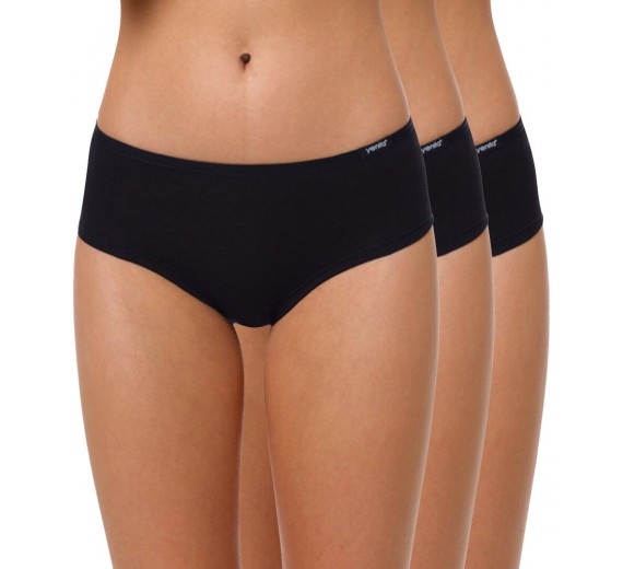 3-Pak Hipster Trusser, Sort, Str. Medium 3-Pak Hipster Trusser, Sort, Str. Medium