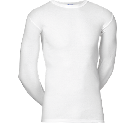 JBS Original Langærmet T-Shirt Med O-Hals Hvid str. Medium