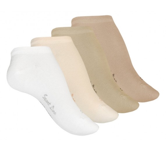 4 par Ladies Trainer Socs, "Nature" Str. 39-42