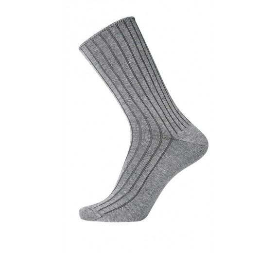 Grå Egtved Bomuldsstrømper Uden Elastik Str. 40-45