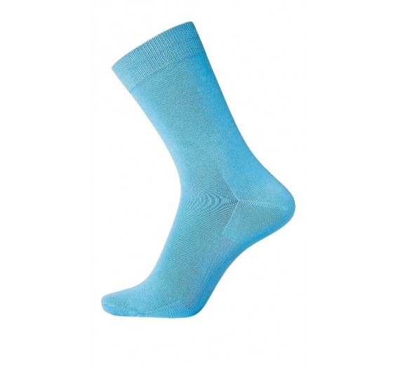 Egtved Bomuld Strømper "Ventilated Sole" - Blå str. 45-48