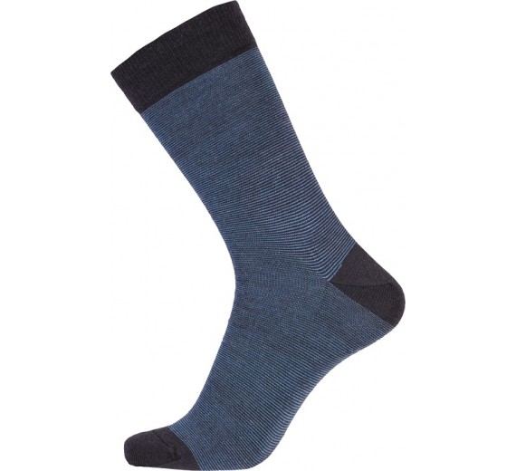Blå Egtved Twin Sock Uldstrømper Str. 40-45