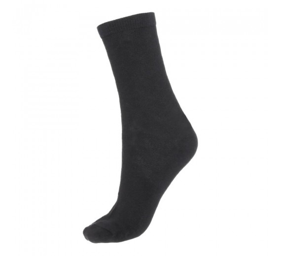 Socks CPH- Damestrømpe. Zig-Zag strukturstrik-Sort