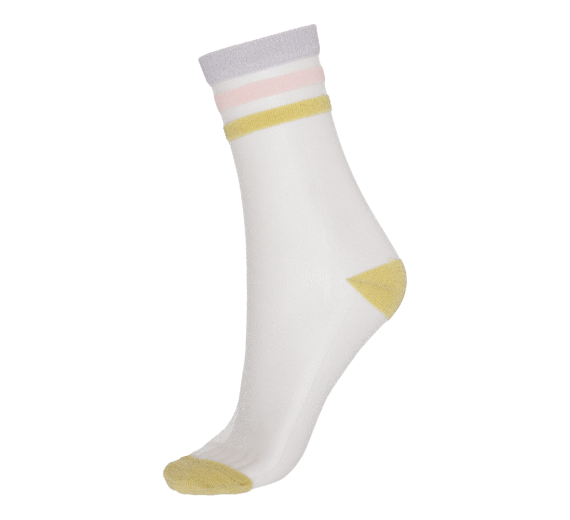 Socks CPH- Damestrømper transparent Gul