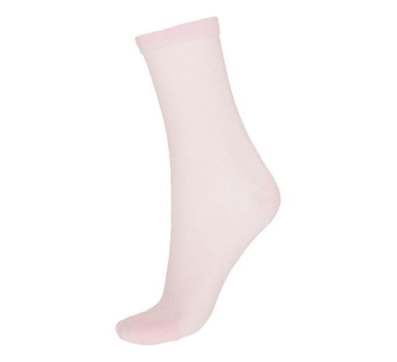 Socks CPH- Damestrømpe- Lyserød glitter