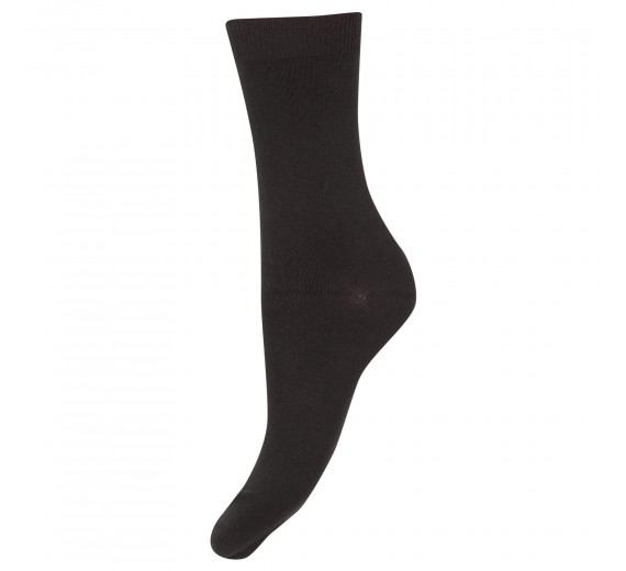 3-pack Decoy bomulds damestrømper - Sort Str. 37-41