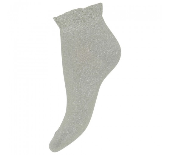 Decoy Glitter Ancle Sneaker Socks - Lys Grøn Str. 37-41