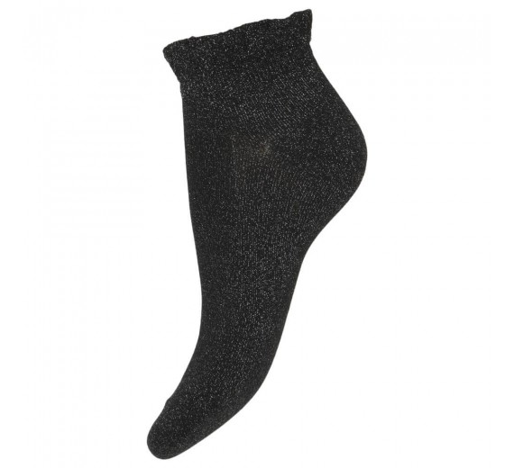 Decoy Glitter Ancle Sneaker Socks - Sort Str. 37-41