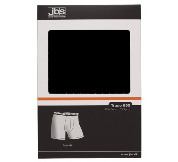Sorte JBS boxershort med logo i elastik str. large