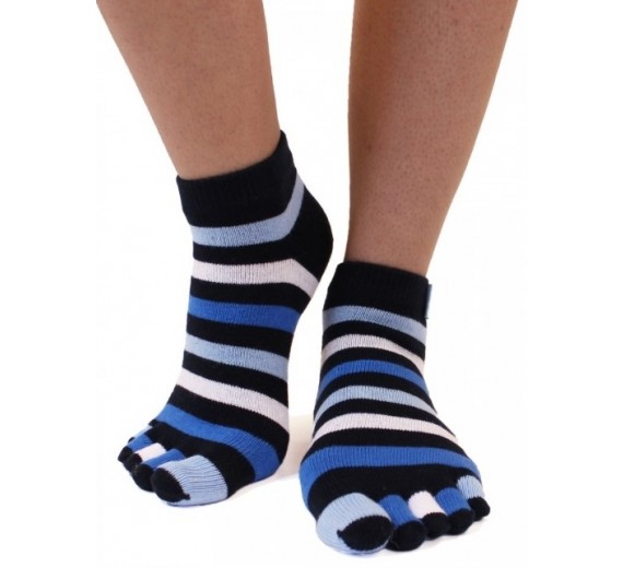 ToeToe Essential Anklet Tåstrømper Denim Str. 35-46