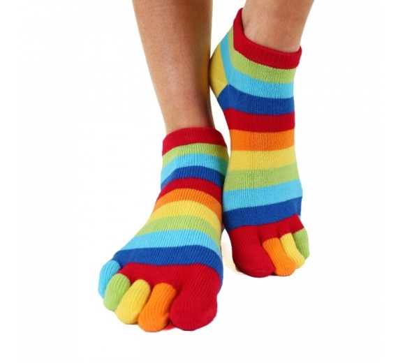 ToeToe Essential Anklet Tåstrømper Rainbow Str. 35-46