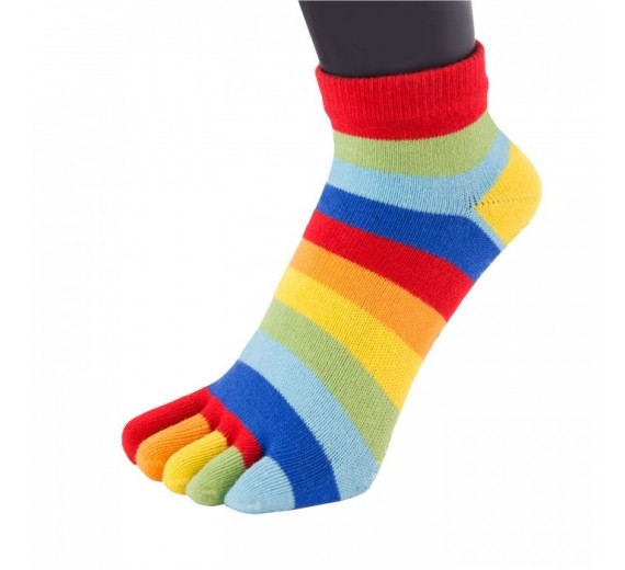ToeToe Essential Anklet Tåstrømper Rainbow Str. 35-46