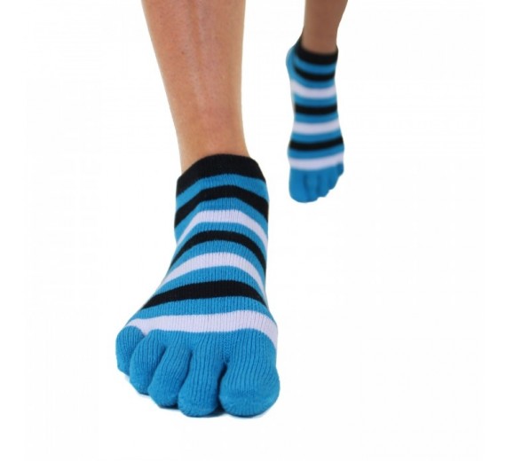 Stribede ToeToe Essential Anklet Turkis Str. 35-46