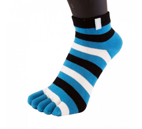 Stribede ToeToe Essential Anklet Turkis Str. 35-46