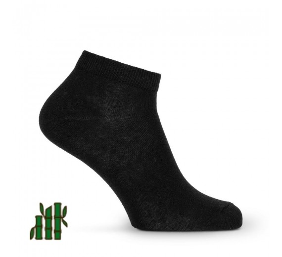 Bambus Ankelstrømper (Korte Strømper) Sort - Str. 40-47