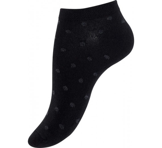 Ankelstrømper Damer 4-pak, Sort og grå - Str. 39-42