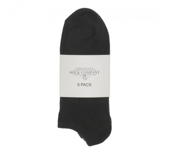 5-Pak Footies, Sort, CPH Sock Company, Str. 39-42