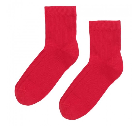 Korte Strømper fra Socks CPH - Rød str. 36-39