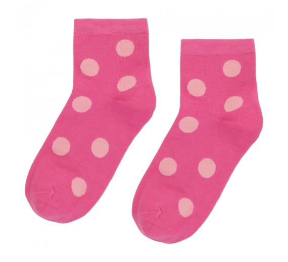Korte ankelstrømper fra Socks CPH - Pink Dot str. 36-39