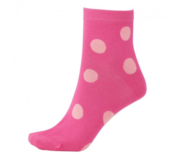 Korte ankelstrømper fra Socks CPH - Pink Dot str. 36-39