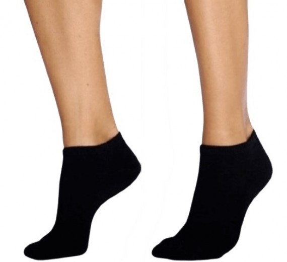 Bambus Ankelstrømper (Korte Strømper) Sort - Str. 36-40