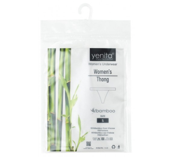 G-streng trusser i bambus, nude, str. XL G-streng trusser i bambus, nude, str. XL
