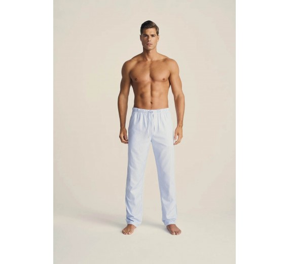 Bambus pyjamasbukser, herre, JBS of Denmark, lyseblå, str. 2XL