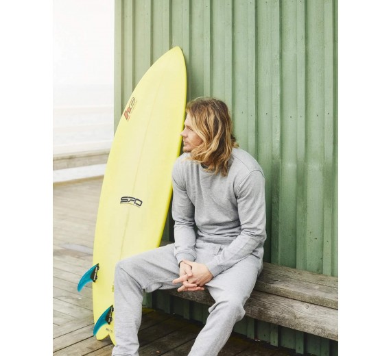 Bambus Sweatshirt Til Mænd, Resteröds, Grå, Str. Medium