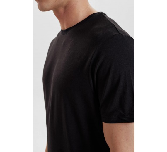 Bambus t-shirt til mænd, Resteröds, Sort, Str. Large