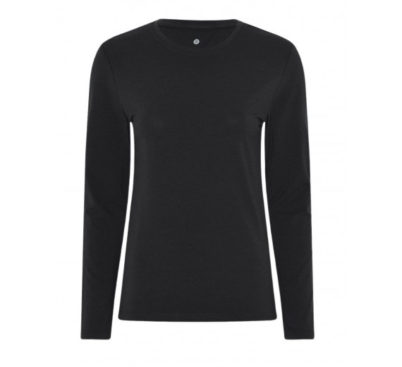 Langærmet bambus t-shirt, dame, JBS of Denmark, sort, str. XS