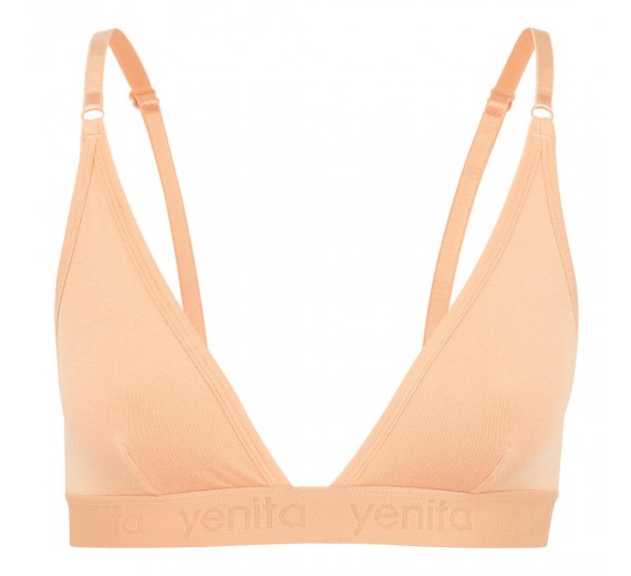Bambus BH Uden bøjle, Abrikos - Str. X-Large