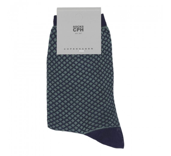 Socks CPH strømper til damer, beige navy, str. 39-42