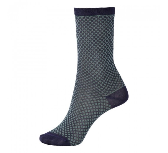 Socks CPH strømper til damer, beige navy, str. 39-42