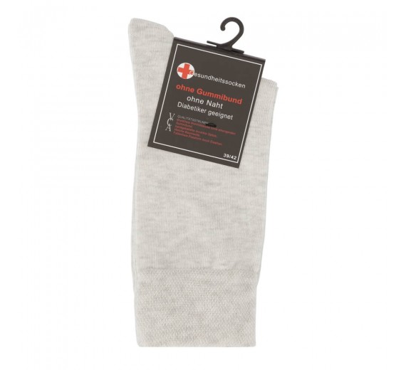 Beige Diabetes Strømper - Str. 35-38