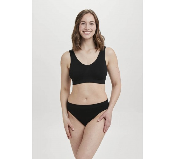 Decoy BH-top med brede stropper, sort, str. XL