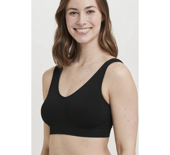 Decoy BH-top med brede stropper, sort, str. medium