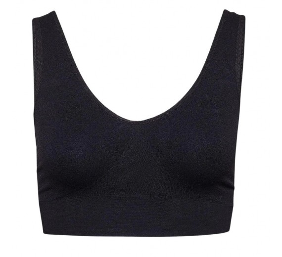 Decoy BH-top med brede stropper, sort, str. medium