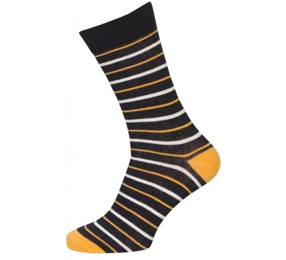 3-pak Socks CPH Strømper Med Orange Striber 40-47